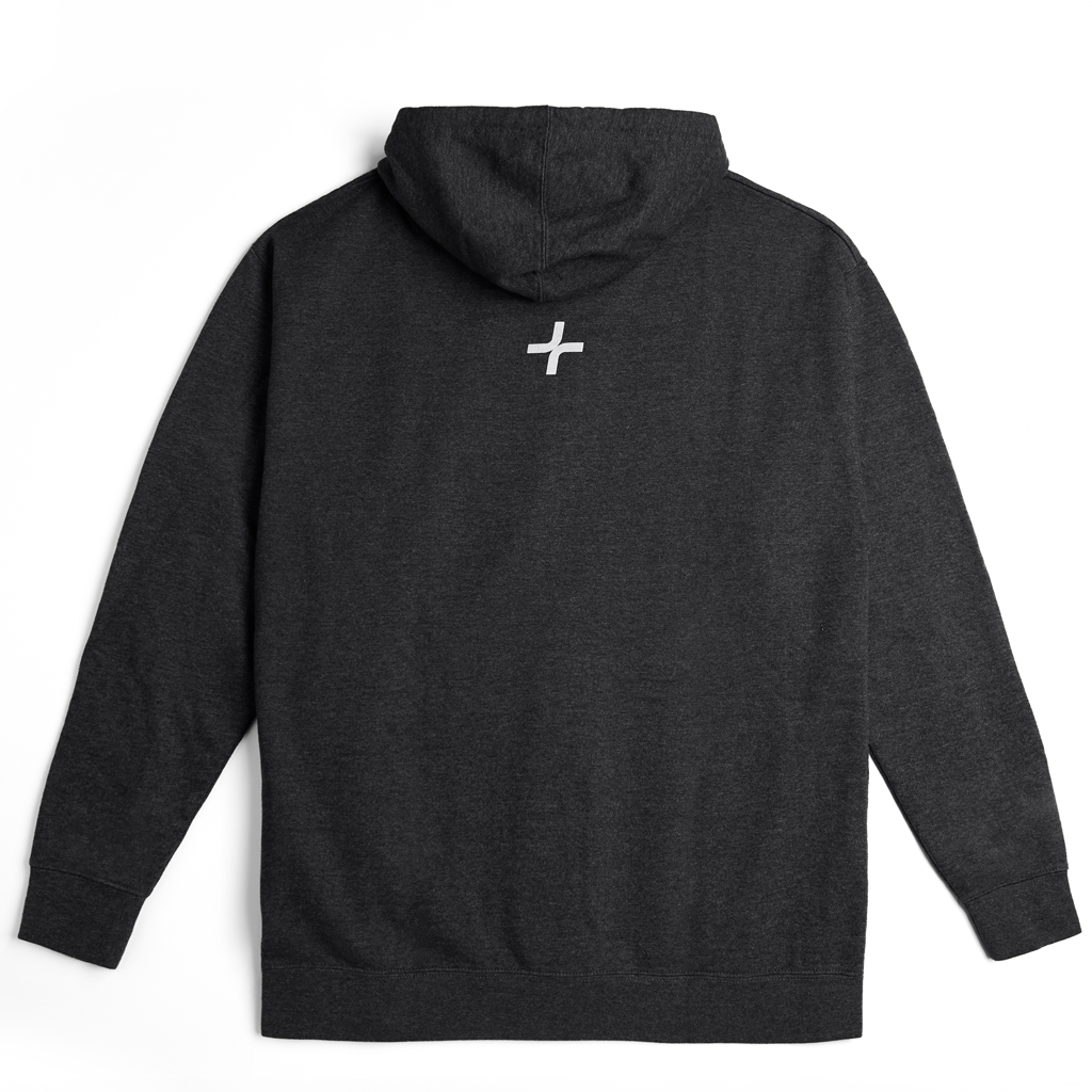 og zip-up hoodie- charcoal heather